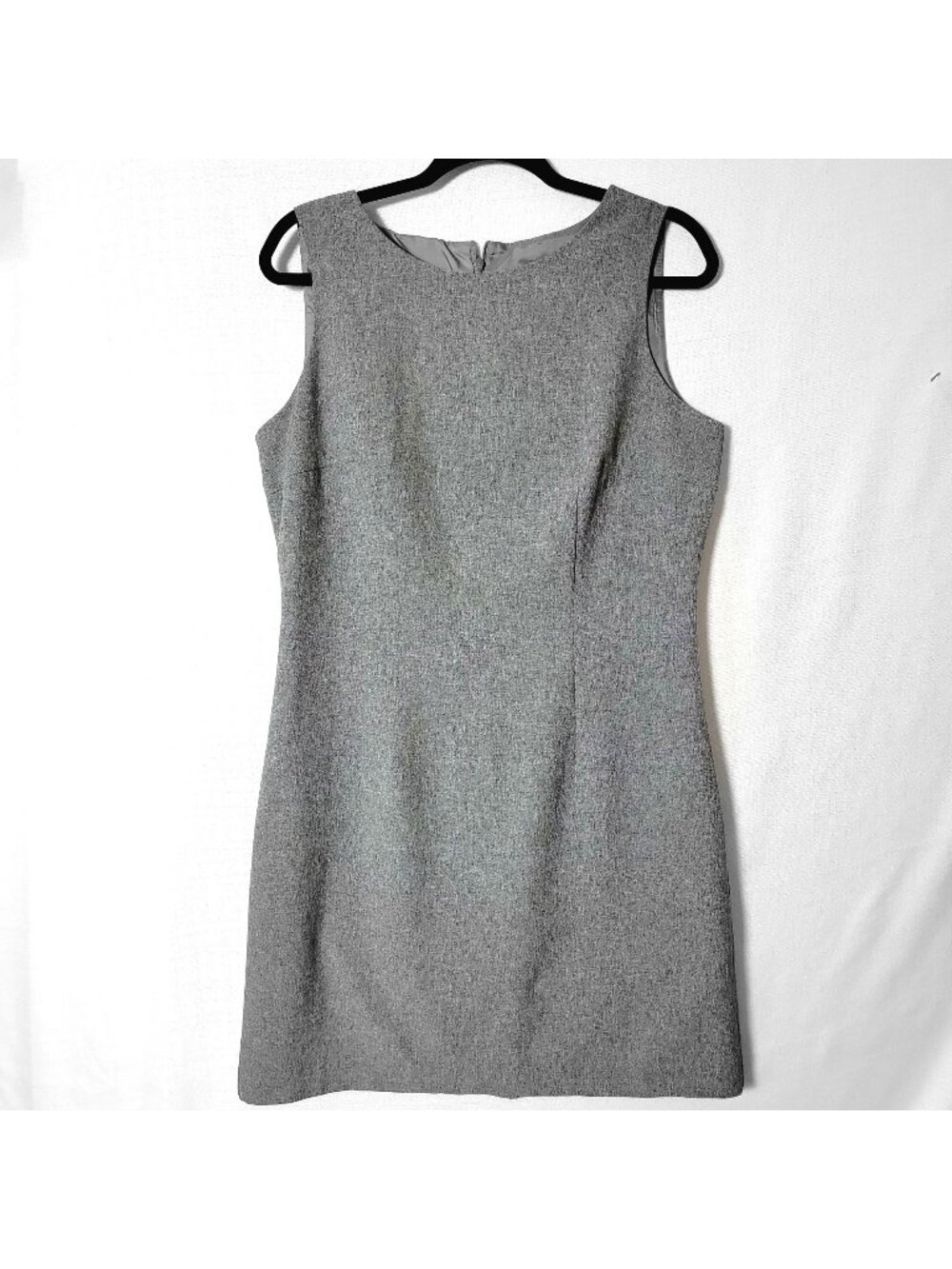 Lois Snyder Dani Max Sleeveless Dress Womens Sz12 Career Wear Grey Vintage USA
